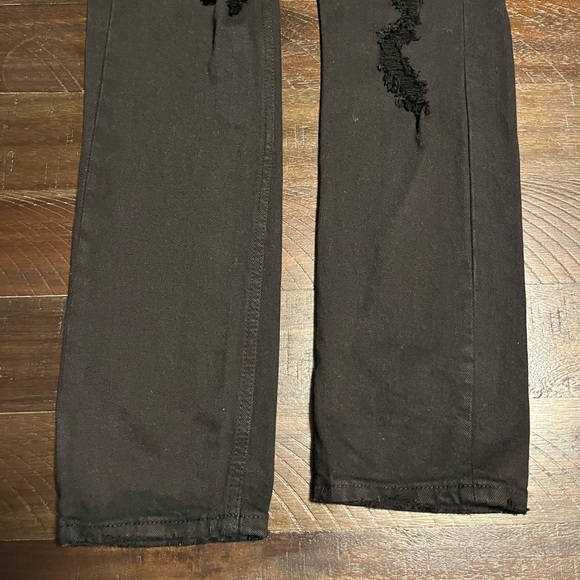 RSQ Distressed Black Ripped Denim Jeans 28 x 30 - Picture 3 of 3